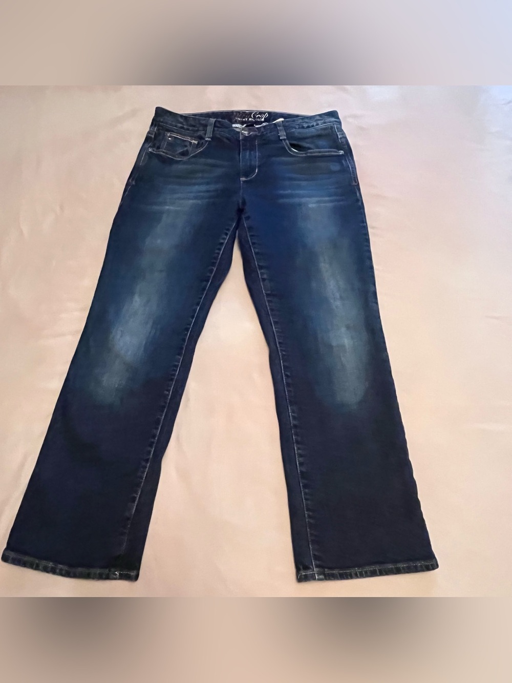 Tommy Hilfiger Woman’s Mid-Rise Blue Spirit Crop Jeans